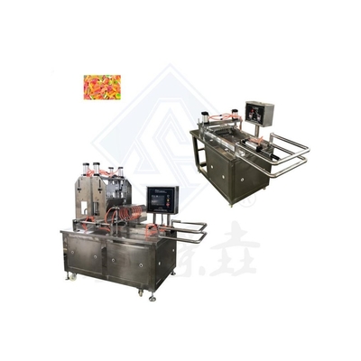 Función de depósito Máquina de fabricación de caramelos industriales de frijoles con relleno de caramelos de jalea