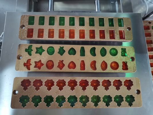 Función de depósito Máquina de fabricación de caramelos industriales de frijoles con relleno de caramelos de jalea