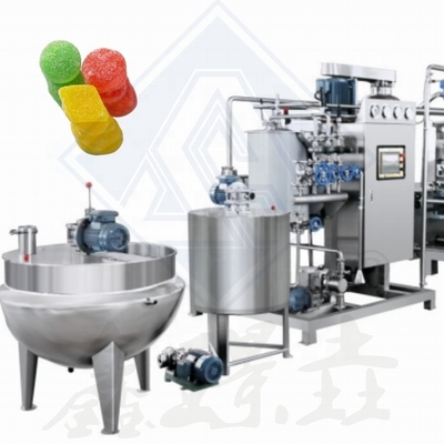 Línea de producción de caramelos blandos Máquina automática para hacer caramelos de oso goma 1900*900*1620mm