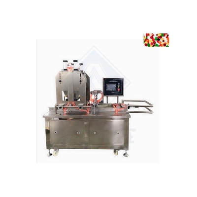 Anillos de cerezo de acero inoxidable Máquina para hacer caramelos gomosos para mercados de países 20-50 kg/h