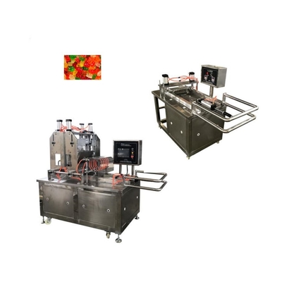 500 kg de capacidad anillos oso pizza goma de azúcar máquina de hacer caramelos para confitería a base de azúcar