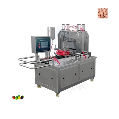Máquina semiautomática para hacer dulces de jalea blanda de arándanos y gomita con consumo