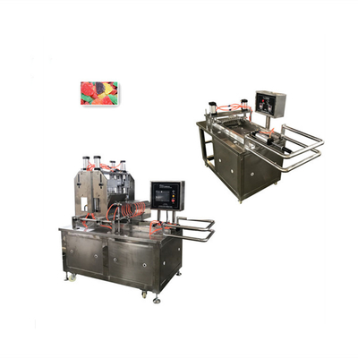 Máquina semiautomática para hacer dulces de jalea blanda de arándanos y gomita con consumo