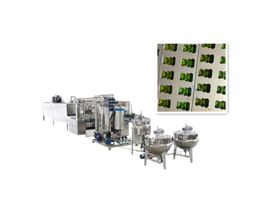 Máquina automática de fabricación de caramelos de menta gomosa multifuncional con materia prima de pectina