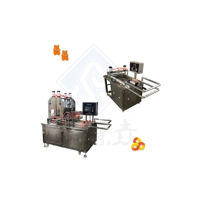 Función de la maquinaria de depósito de caramelo de goma máquina de fabricación de caramelos 500 kg para anillos de manzana caramelo