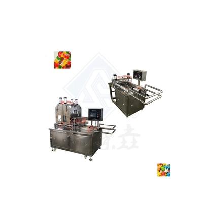 Máquina semiautomática para hacer caramelos de gomita de jalea blanda 50 kg/h en 1900*900*1620mm Tamaño