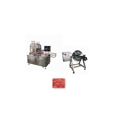 Máquina semiautomática para hacer caramelos de gomita de jalea blanda 50 kg/h en 1900*900*1620mm Tamaño
