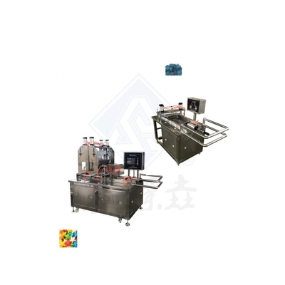Máquina de fabricación de caramelos de goma de gelatina industrial a base de azúcar para la producción