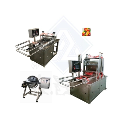 Máquina de fabricación de caramelos de goma de gelatina industrial a base de azúcar para la producción