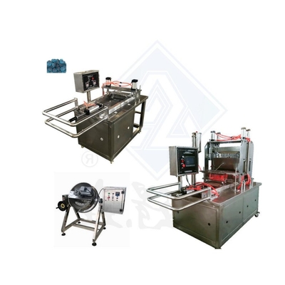 Máquina de fabricación de caramelos de goma de gelatina industrial a base de azúcar para la producción