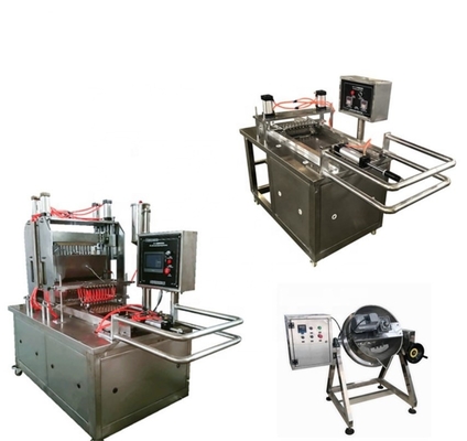 Máquina avanzada de fabricación de caramelos con jalea para caramelos de 500 kilos de producción automática