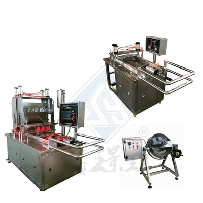 Máquina automática de caramelos de goma para hacer caramelos de pectina, caramelos duros y suaves, caramelos de jalea y chocolate