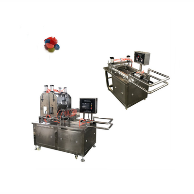 Materia prima Pectina jalea blanda caramelo gomoso máquina de depósito de caramelos para los osos de línea frijoles