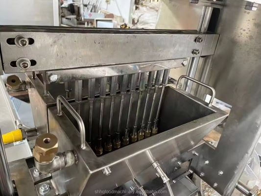 Línea de producción de equipos de moldeo de caramelos duros de color manual semiautomático de depósito