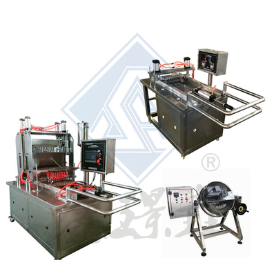 Máquina para verter dulces suaves y duros con control servo manual semiautomático basado en fructosa